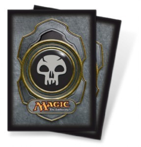 80 Black Circled Mana symbol Sleeves
