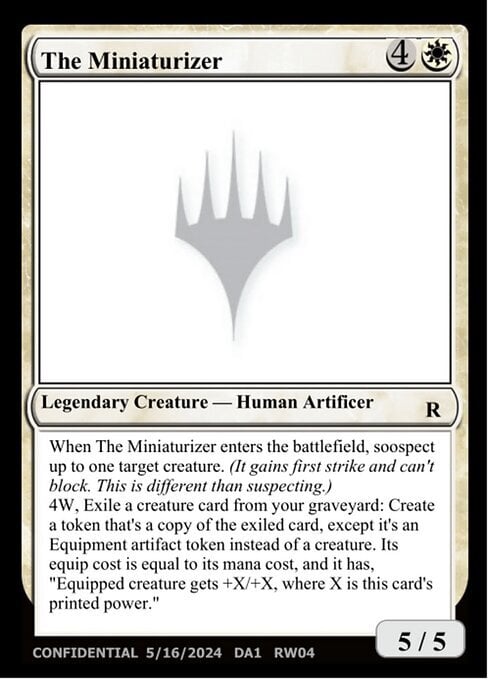 The Miniaturizer Card Front