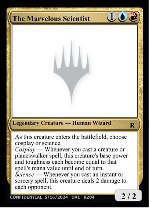 The Marvelous Scientist Card Front