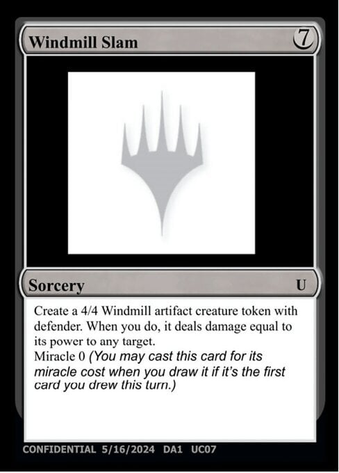 Windmill Slam Card Front