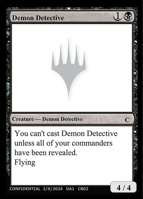 Demon Detective Card Front
