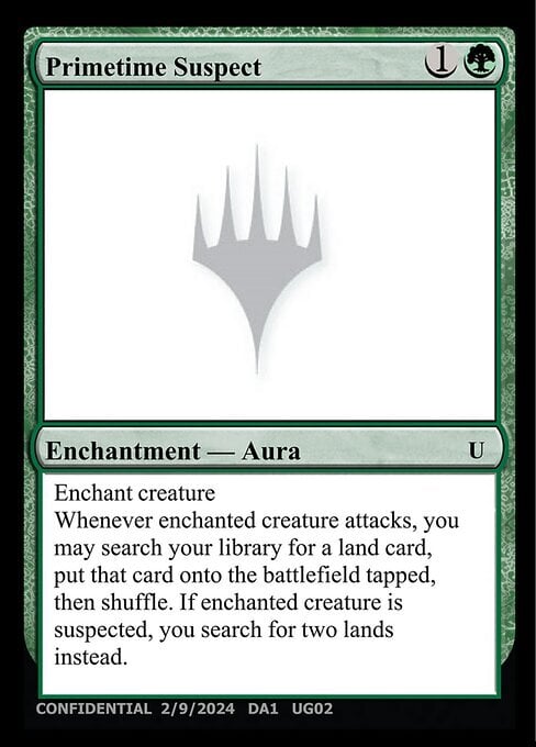 Primetime Suspect Card Front
