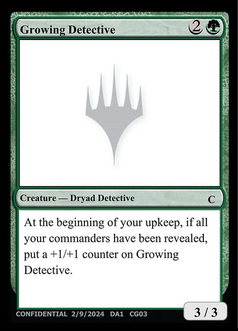 Growing Detective Card Front