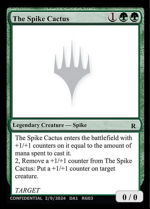 The Spike Cactus Card Front