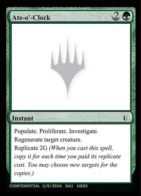 Ate-o'-Clock Card Front