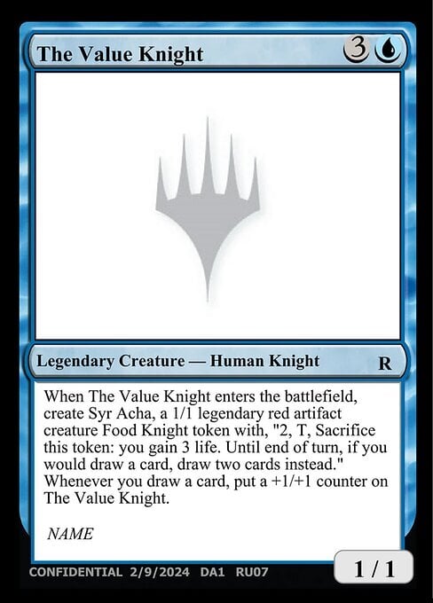 The Value Knight Card Front