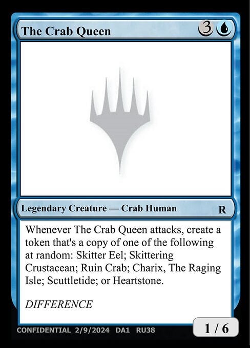 The Crab Queen Card Front