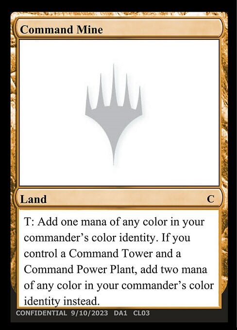 Command Mine Card Front