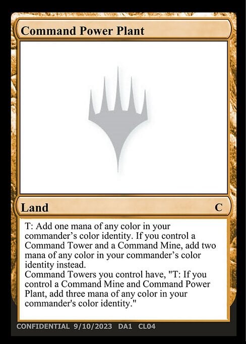 Command Power Plant Card Front