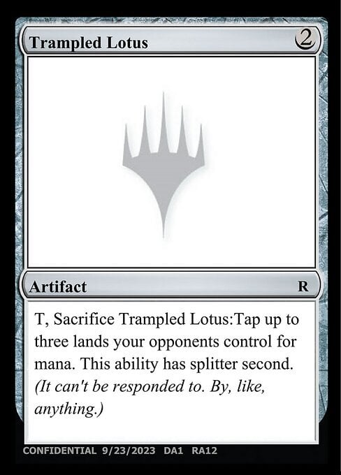 Trampled Lotus Card Front