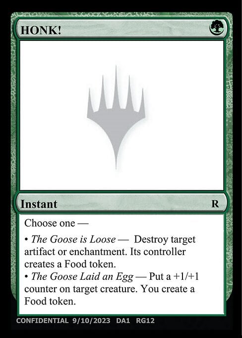 HONK! Card Front