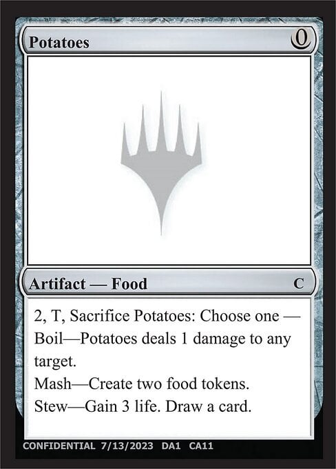 Potatoes Card Front