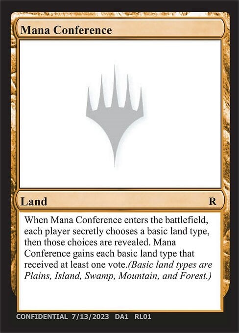 Mana Conference Card Front
