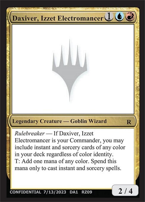 Daxiver, Izzet Electromancer Card Front