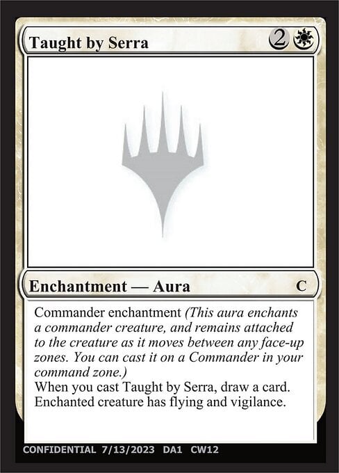 Taught by Serra Card Front