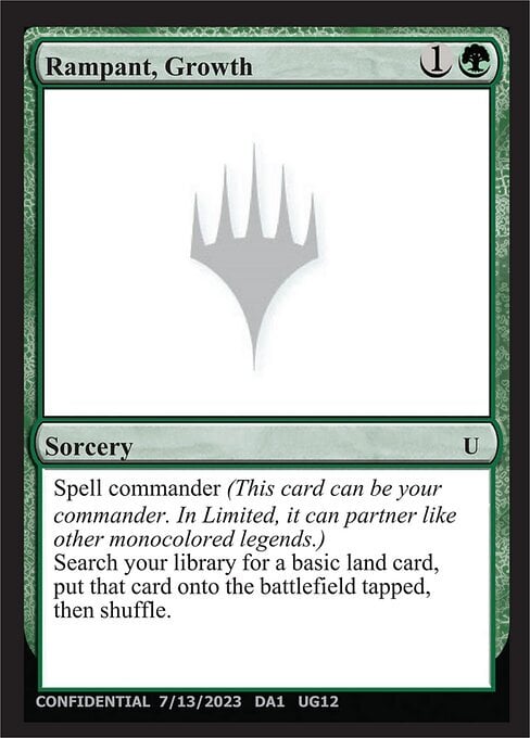 Rampant, Growth Card Front