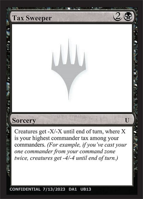 Tax Sweeper Card Front