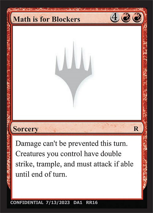 Math is for Blockers Card Front