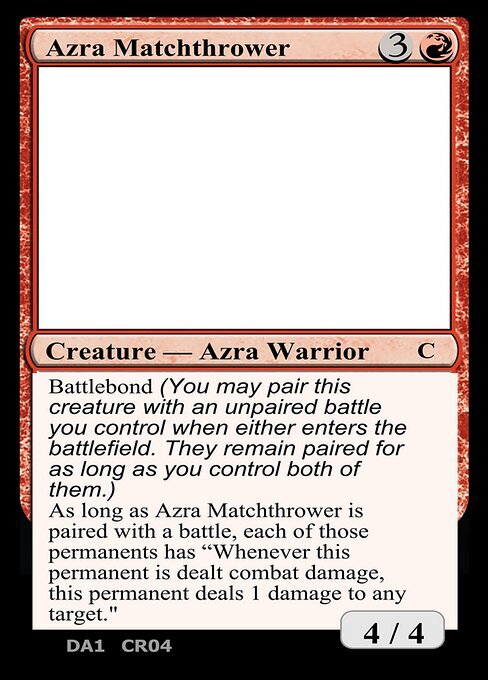 Azra Matchthrower Card Front