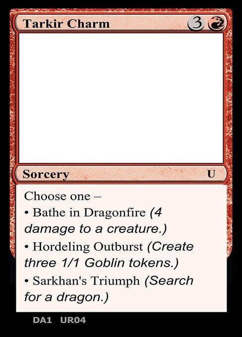 Tarkir Charm Card Front