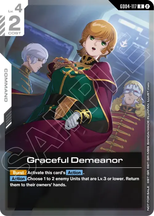Graceful Demeanor Card Front