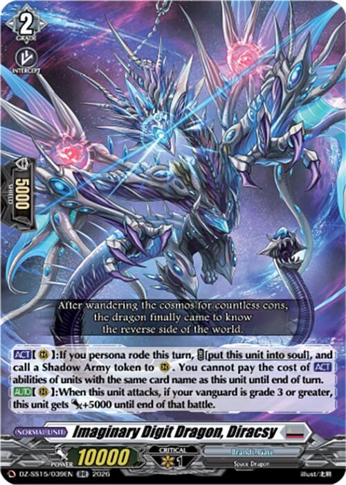 Imaginary Digit Dragon, Diracsy Frente