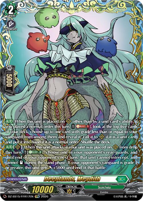 Deeplands, Meydith Card Front
