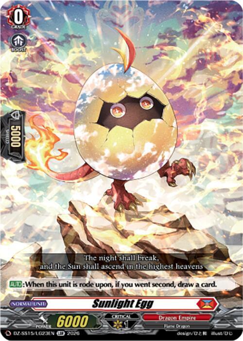 Sunlight Egg Card Front