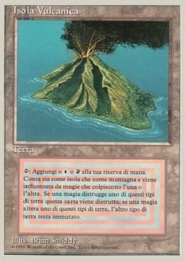Volcanic Island Card Front