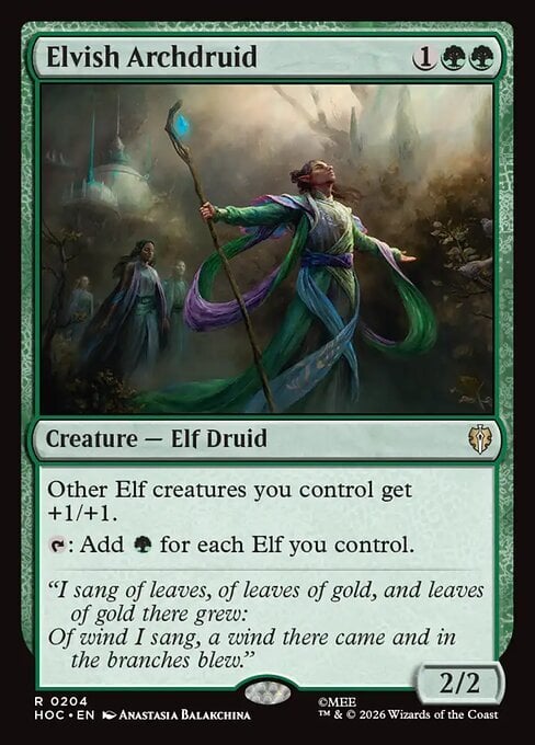 Elvish Archdruid Card Front