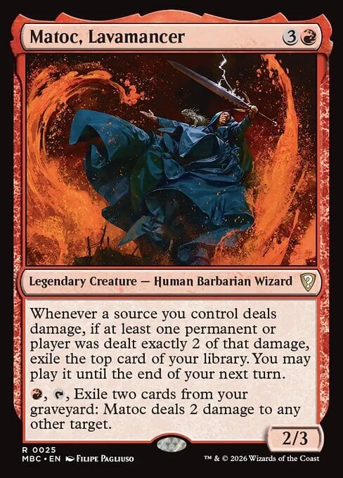 Matoc, Lavamancer Card Front