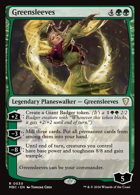 Greensleeves Card Front