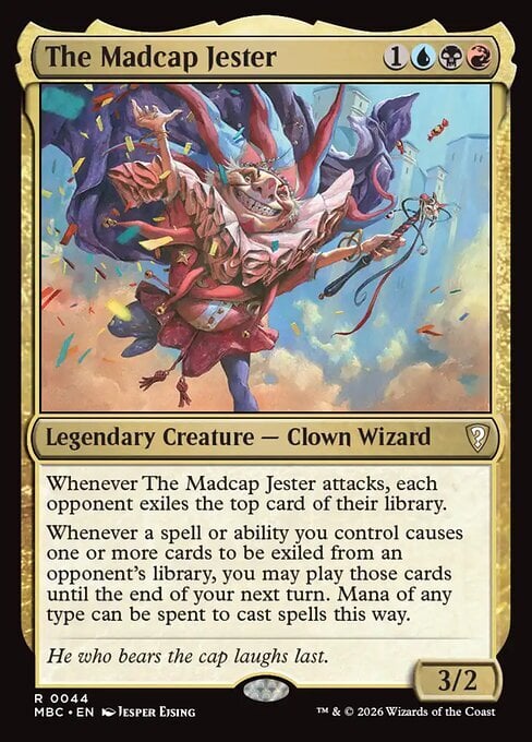 The Madcap Jester Card Front