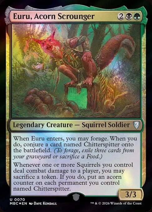Euru, Acorn Scrounger Card Front