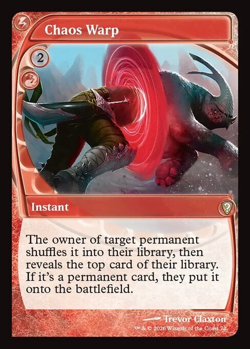 Distorsione Caotica Card Front