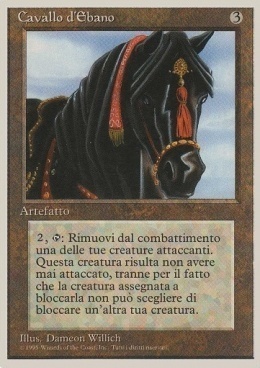 Ebony Horse Card Front