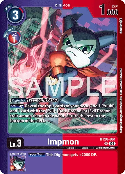 Impmon Card Front