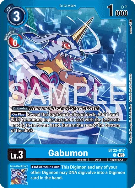 Gabumon Card Front