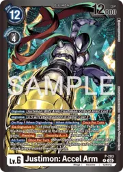 Justimon: Accel Arm · LM-08 | Limited Card Pack Final Crest P-203