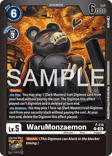 WaruMonzaemon Card Front
