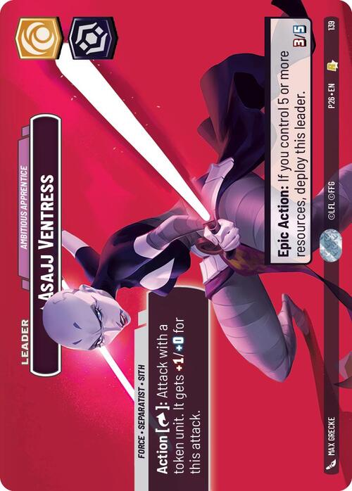 Asajj Ventress - Ambitious Apprentice Card Front