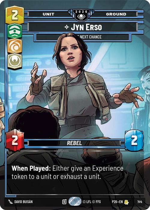 Jyn Erso, Take the Next Chance Frente