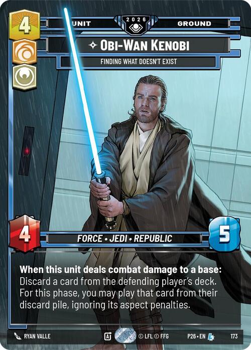 Obi-Wan Kenobi - Finding What Doesn't Exist Card Front