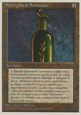 Bottle of Suleiman Card Front