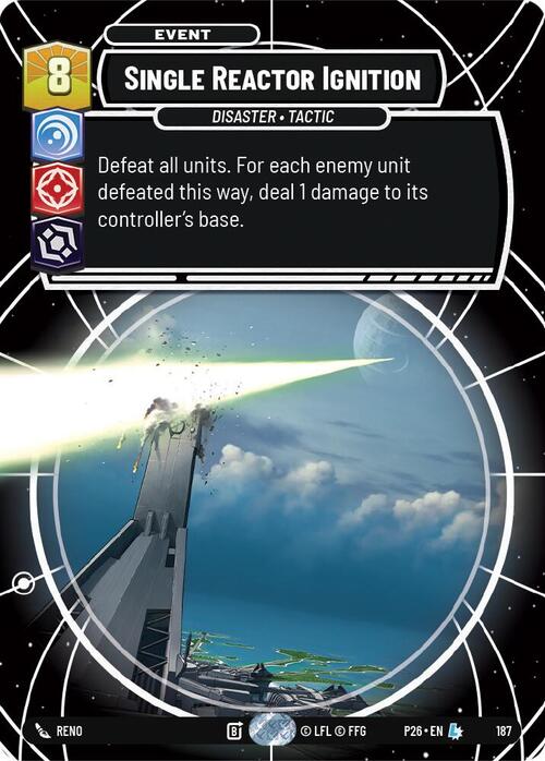 Single Reactor Ignition Card Front