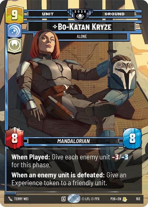 Bo-Katan Kryze, Sola Card Front