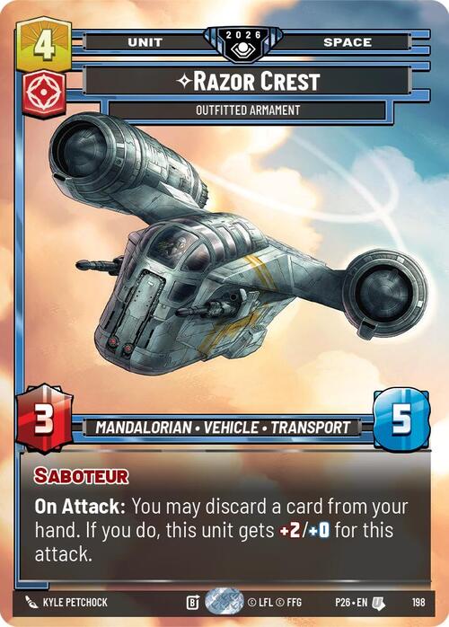 Razor Crest - Outfitted Armament Card Front