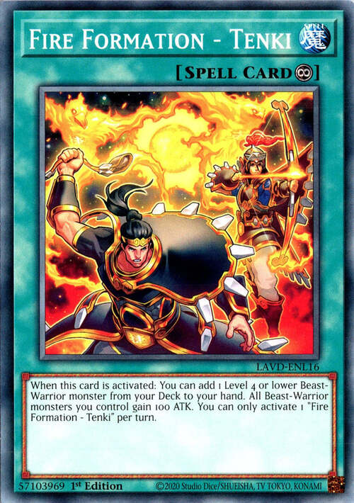 Fire Formation - Tenki Card Front