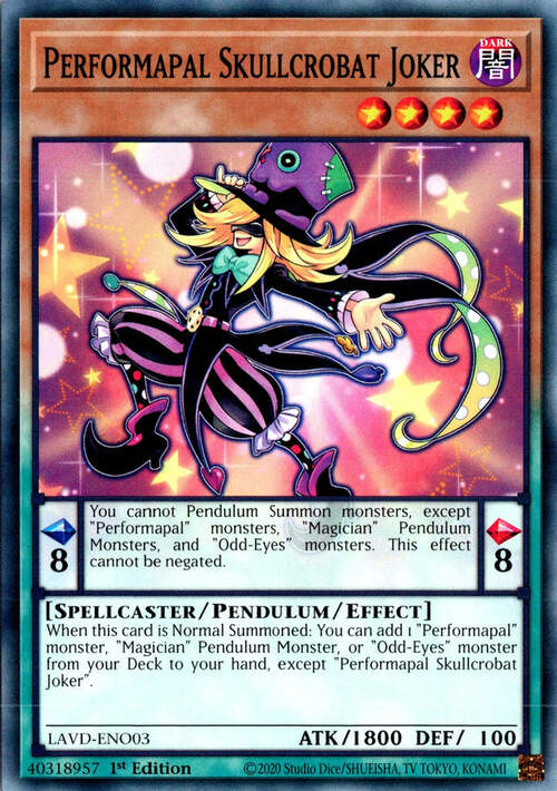 Performapal Skullcrobat Joker Card Front