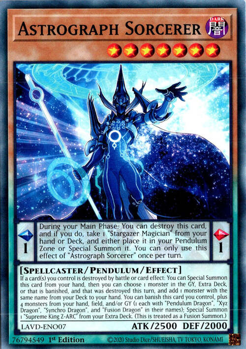 Astrograph Sorcerer Card Front
